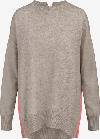 Rainbow Cashmere Sweater in Beige: front