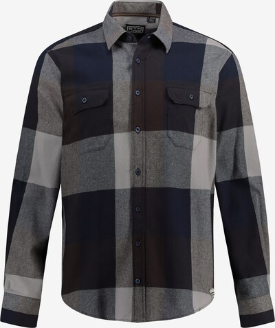 STHUGE Overhemd in de kleur Donkerblauw / Grijs / Zwart, Productweergave