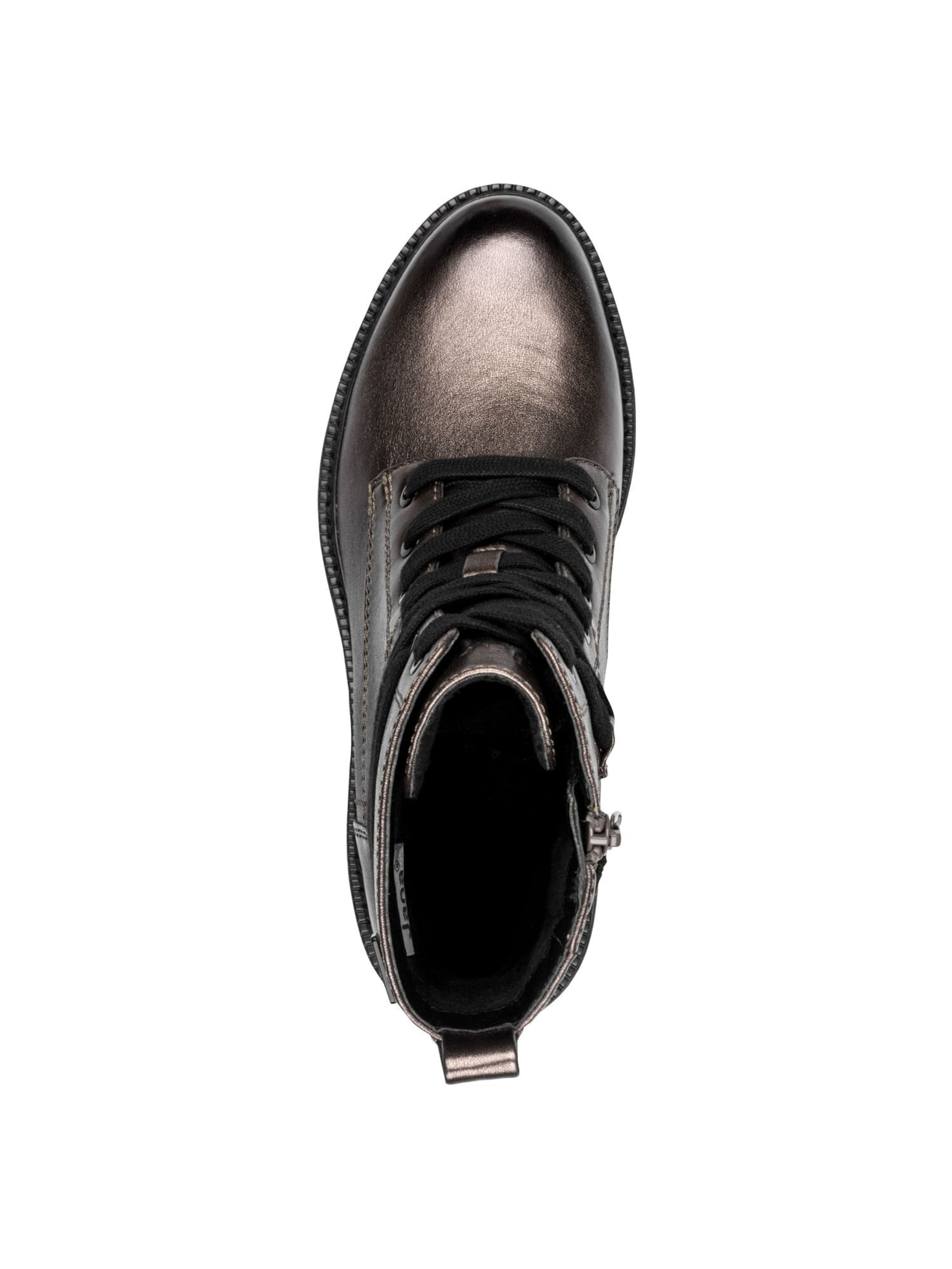 JANA Schnürstiefelette in Bronze