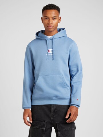 Champion Authentic Athletic Apparel Sweatshirt in Blue: front