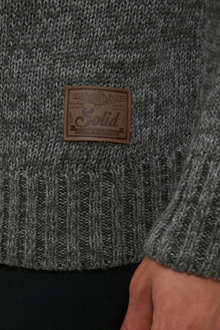 !Solid Sweater 'Philostrate' in Grey