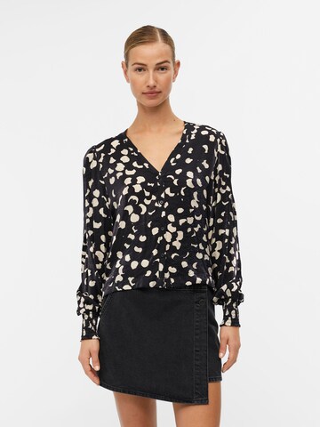 OBJECT Blouse 'Omika' in Zwart: voorkant