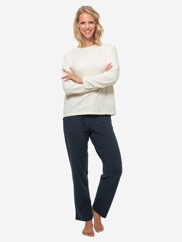 SCHIESSER Pyjama 'Cotton' in Wit
