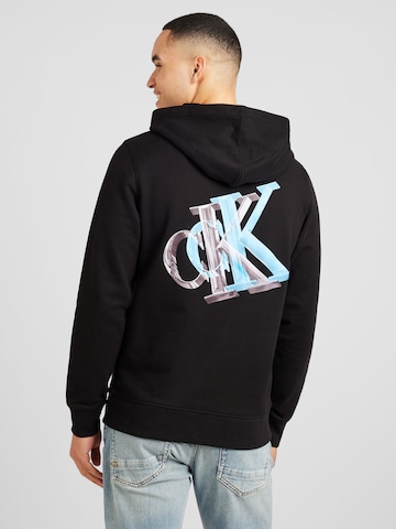 Calvin Klein Jeans Sweatshirt in Schwarz: predná strana