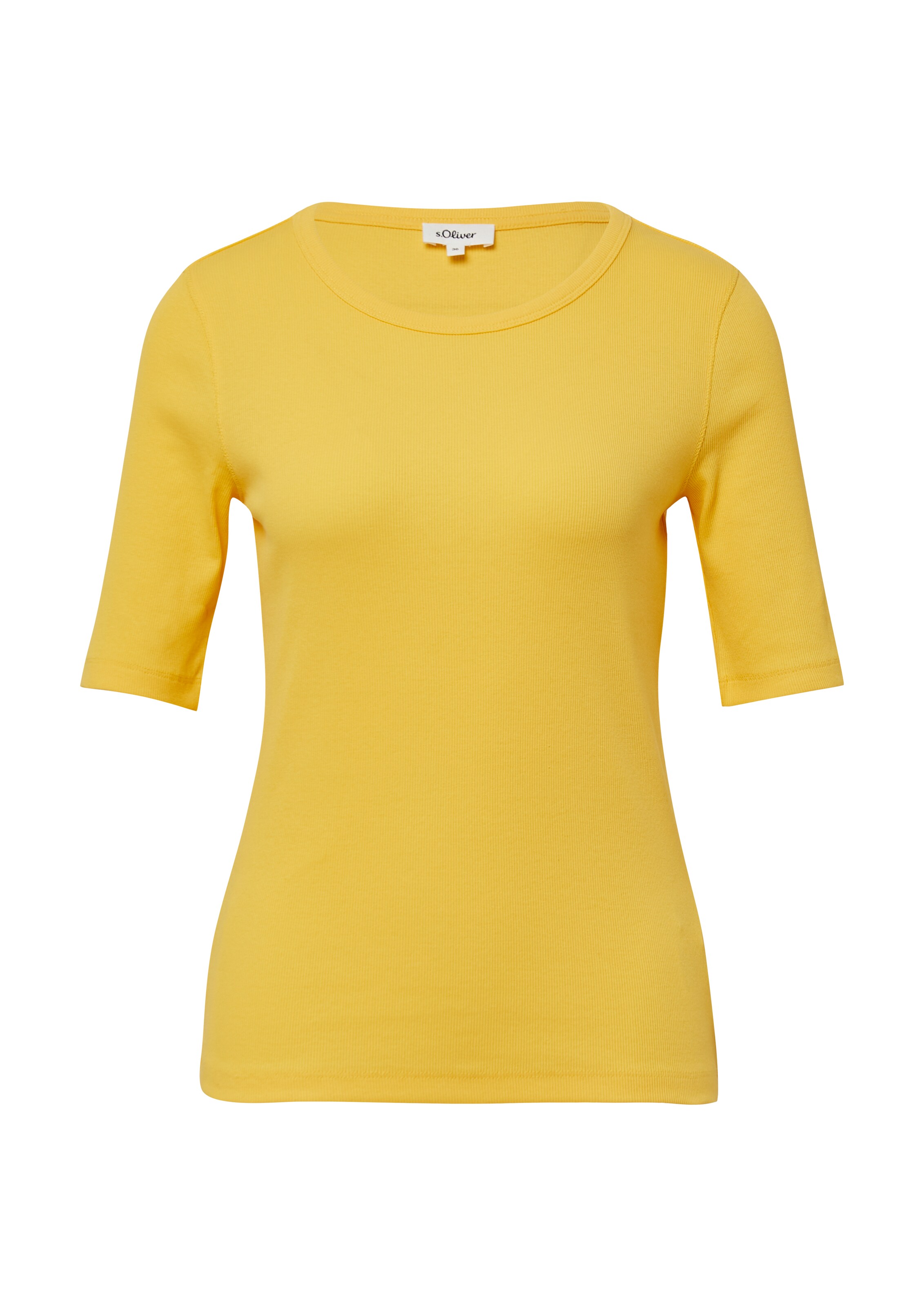 s.Oliver Shirt in Geel: voorkant