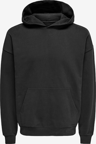 Only & Sons - Sudadera 'ONSLUCAS' en negro: frente