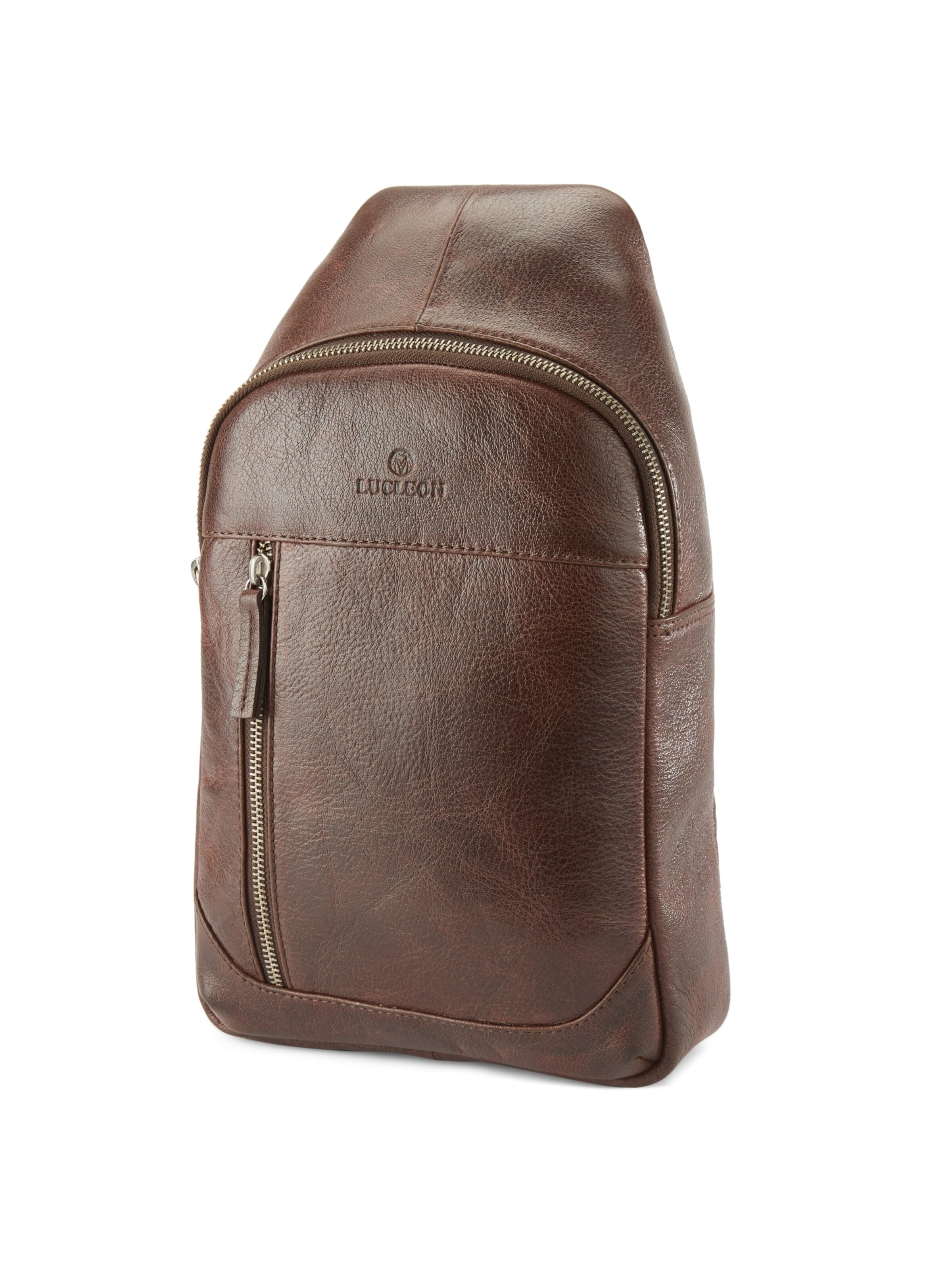 Lucleon Crossbody Bag 'California' in Brown: front
