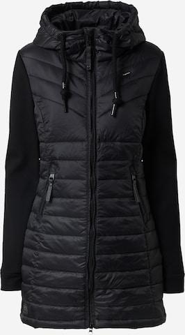 Ragwear Between-Season Jacket 'LUCINDA' in Black: front