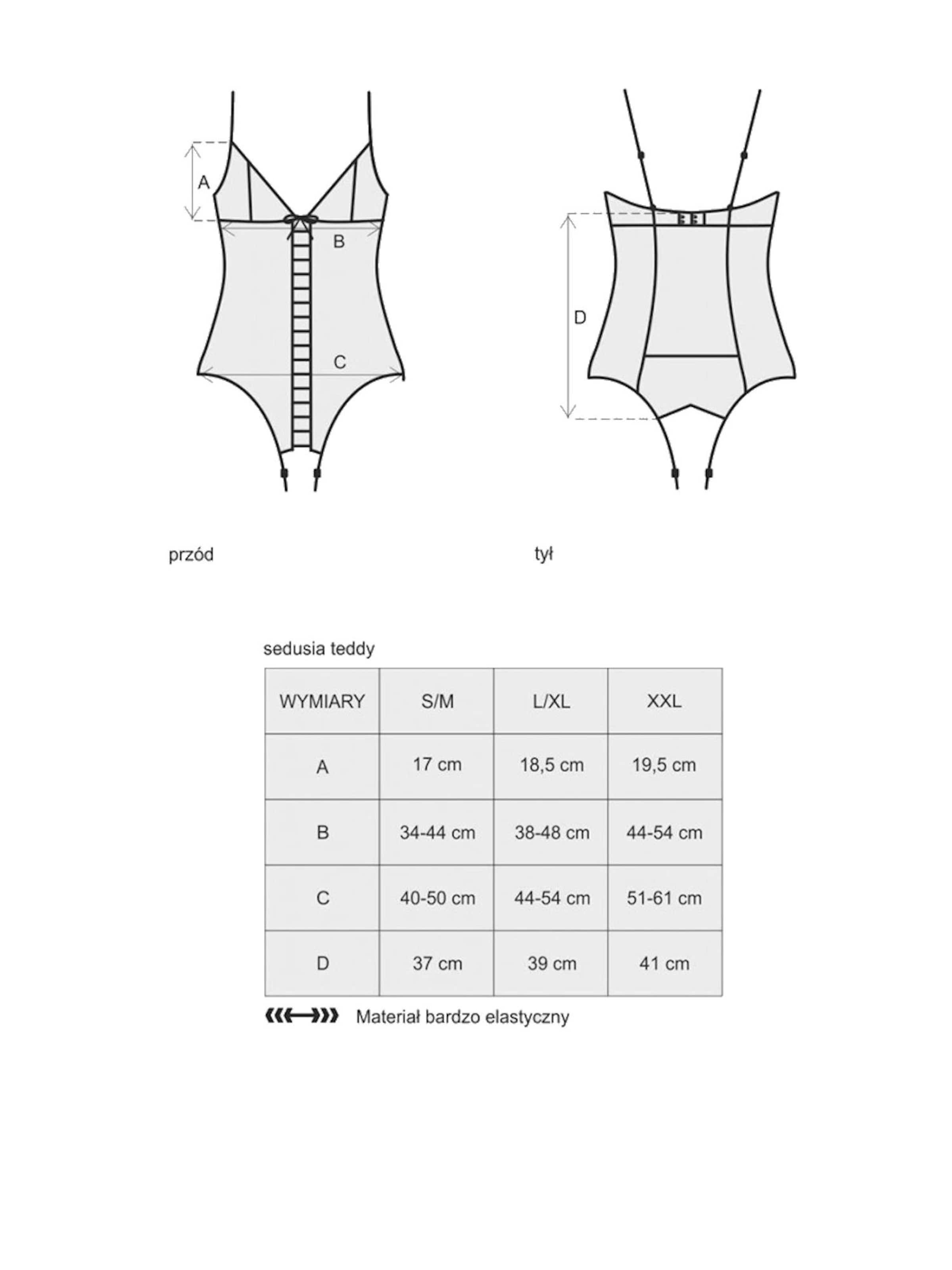 Obsessive Lingerie Bodysuit 'Body Sedusia' in Black