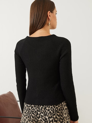 Bianco Lucci Плетена жилетка в черно