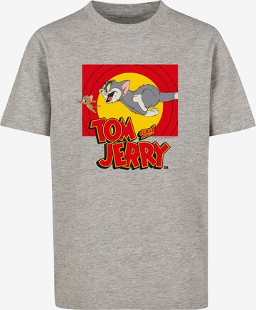 F4NT4STIC Shirt 'Tom And Jerry Chase Scene' in Grey: front