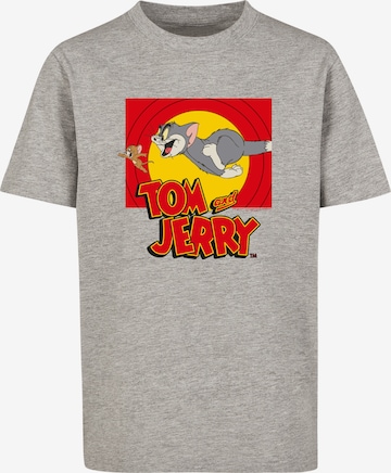 F4NT4STIC Shirt 'Tom And Jerry Chase Scene' in Grey: front