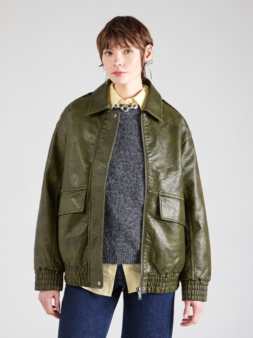 Veste mi-saison TOPSHOP en vert : devant