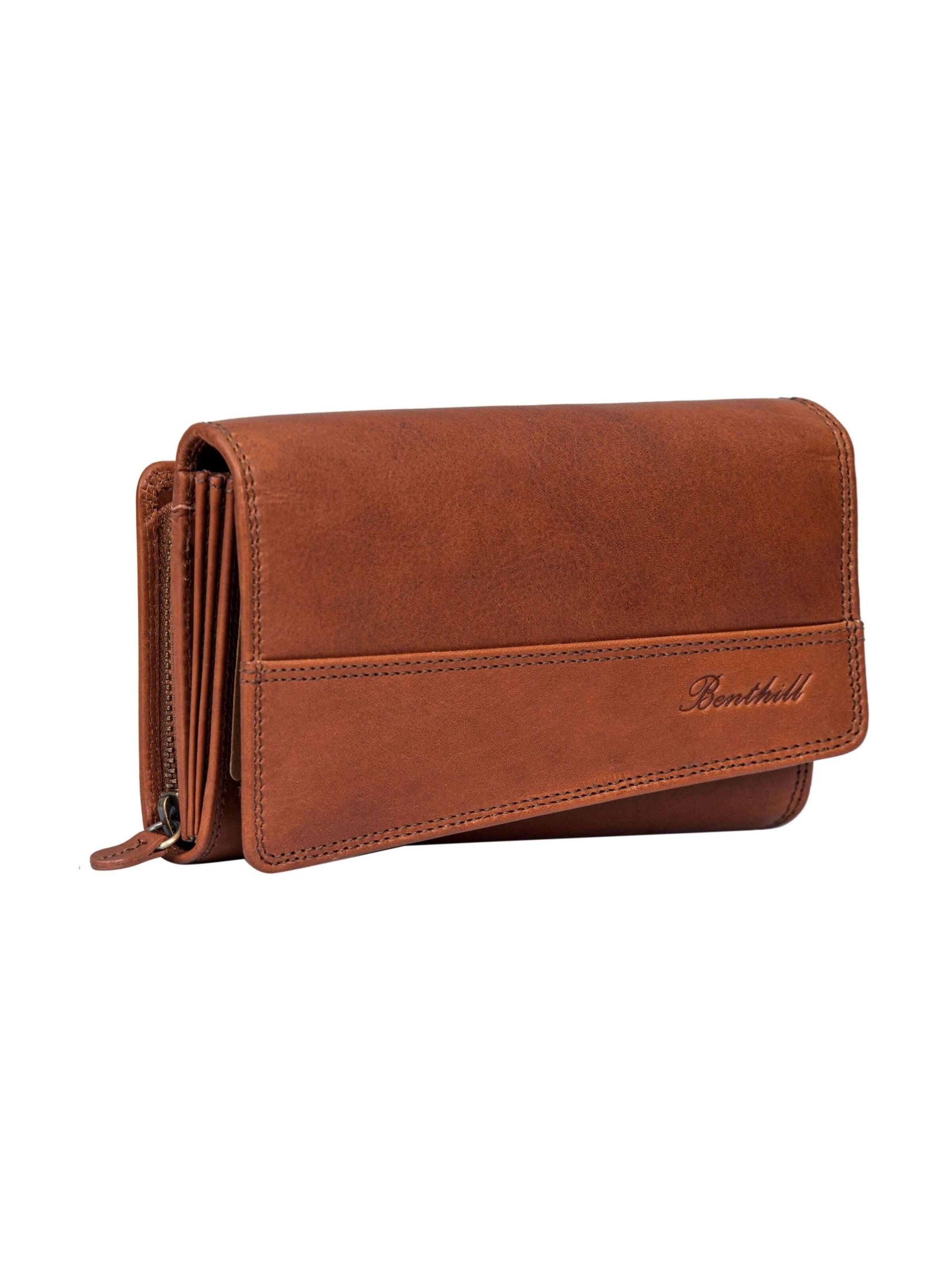 Benthill Wallet in Brown: front