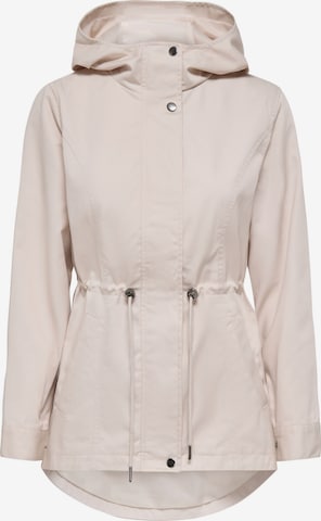 JDY Between-Seasons Parka 'JDYRiver' in Beige: front