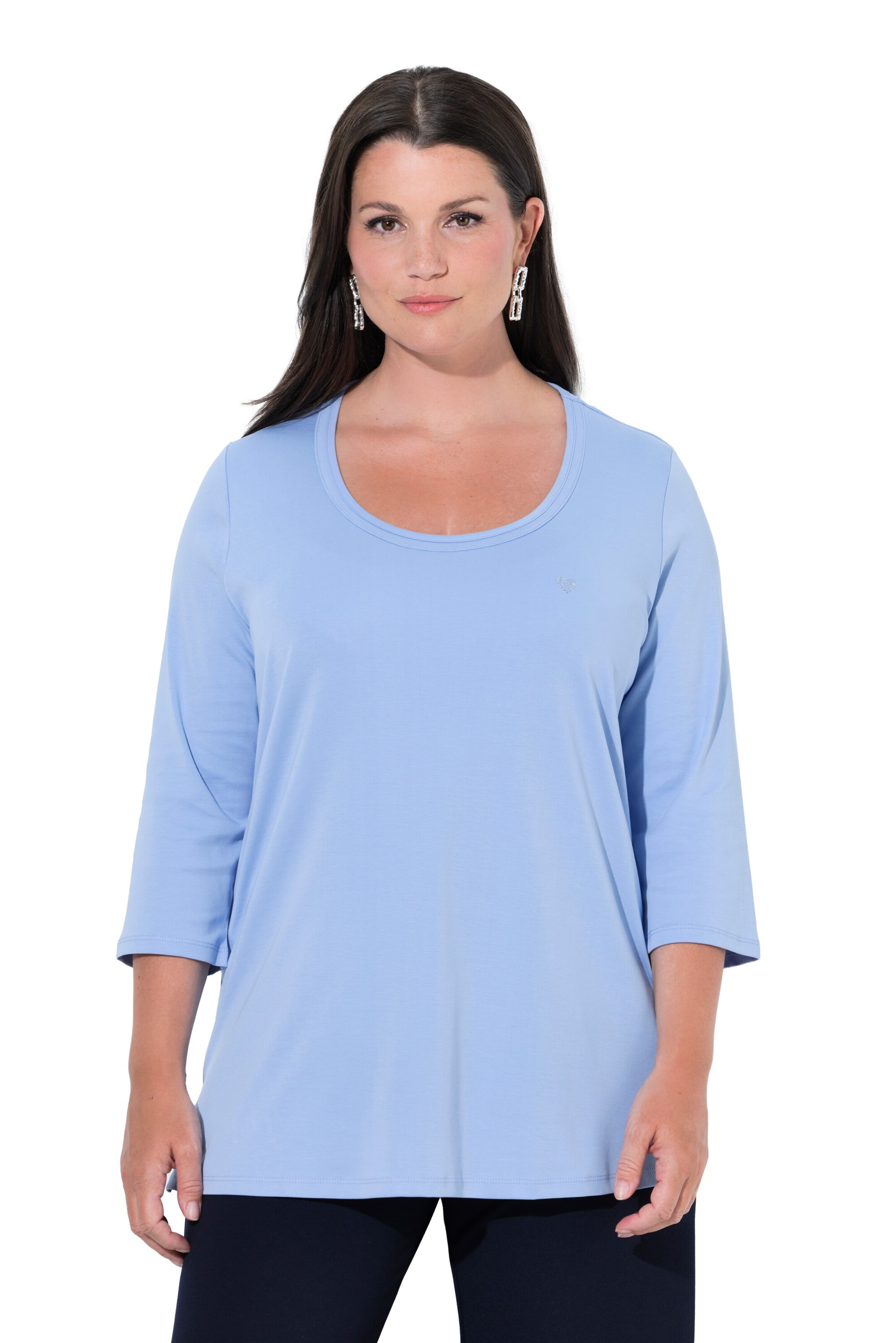 Ulla Popken Shirt in Blau: Vorderseite