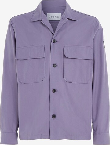 Veste mi-saison Calvin Klein en violet : devant