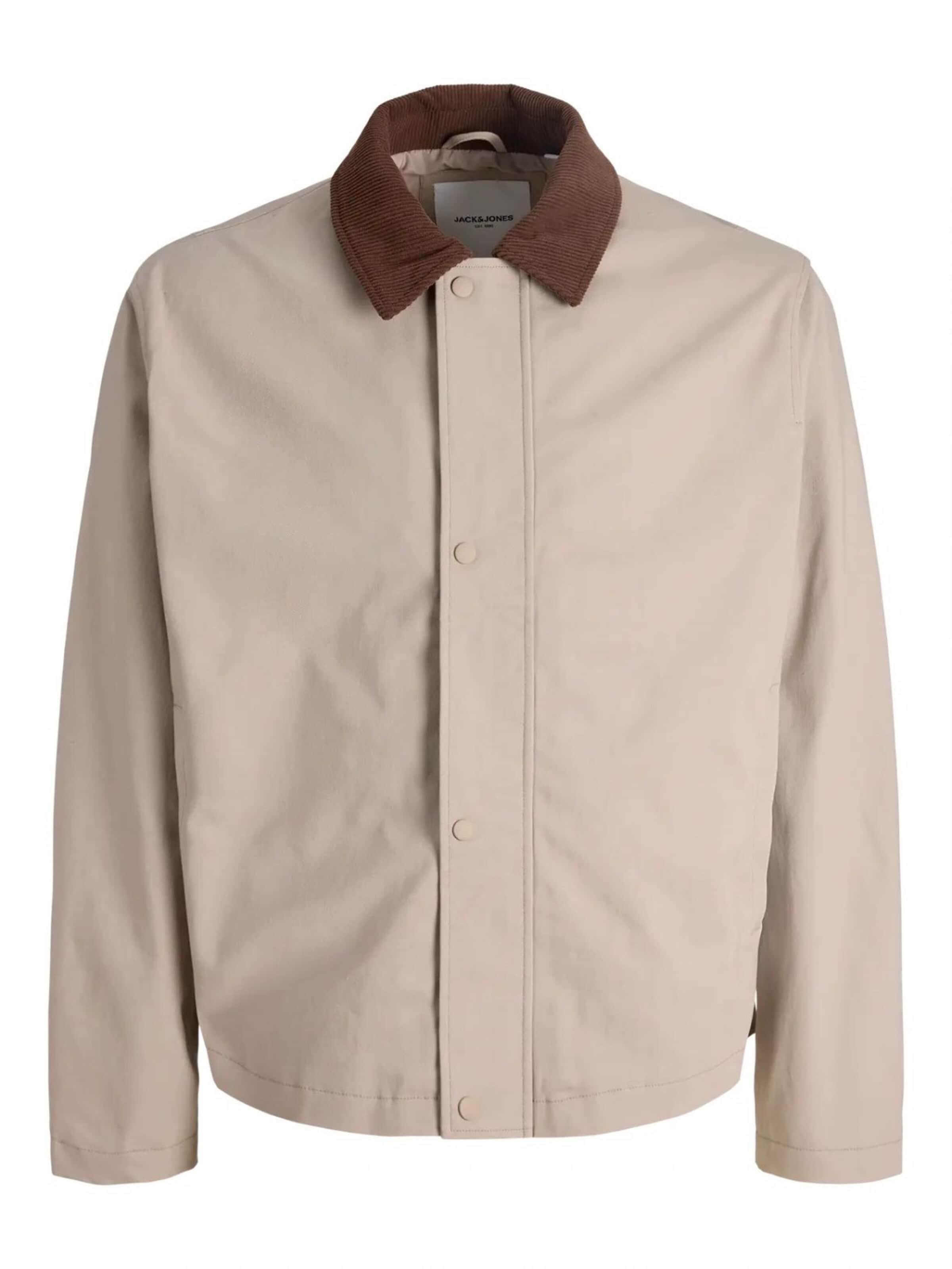 Jacks & Jones - Chaqueta de entretiempo en beige: frente