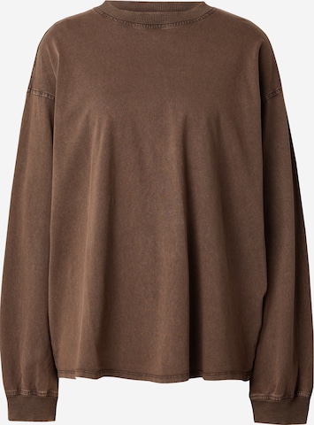 Monki Majica | rjava barva: sprednja stran