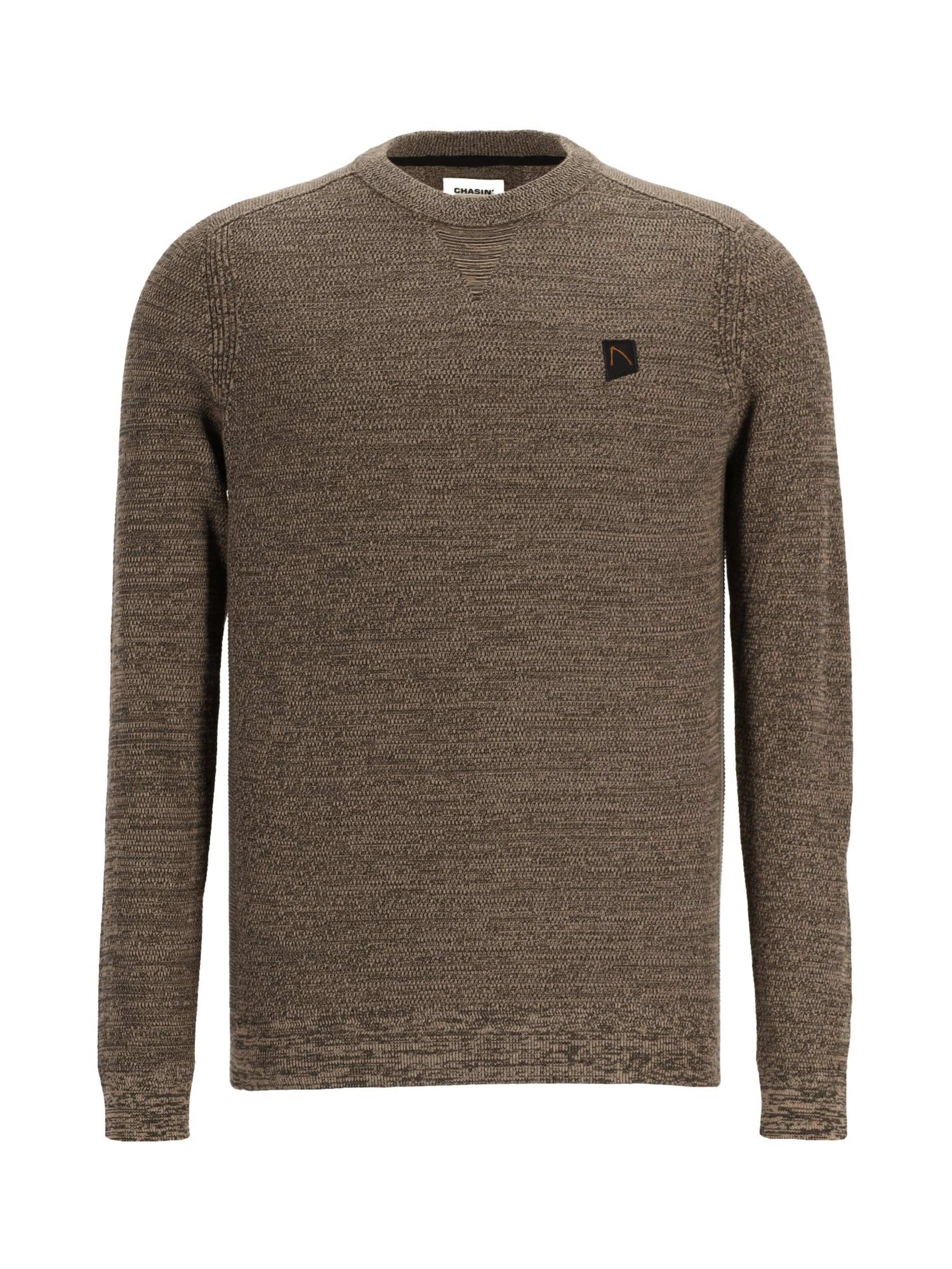 CHASIN' Sweater 'Basal' in Brown: front