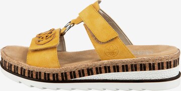 Rieker Mules in Yellow