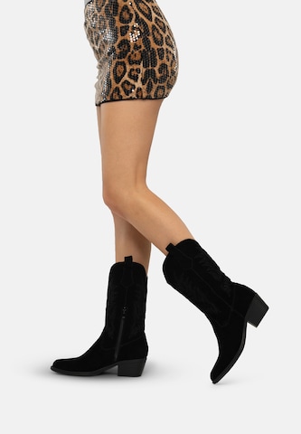 Salinyang Comwboystøvler i sort