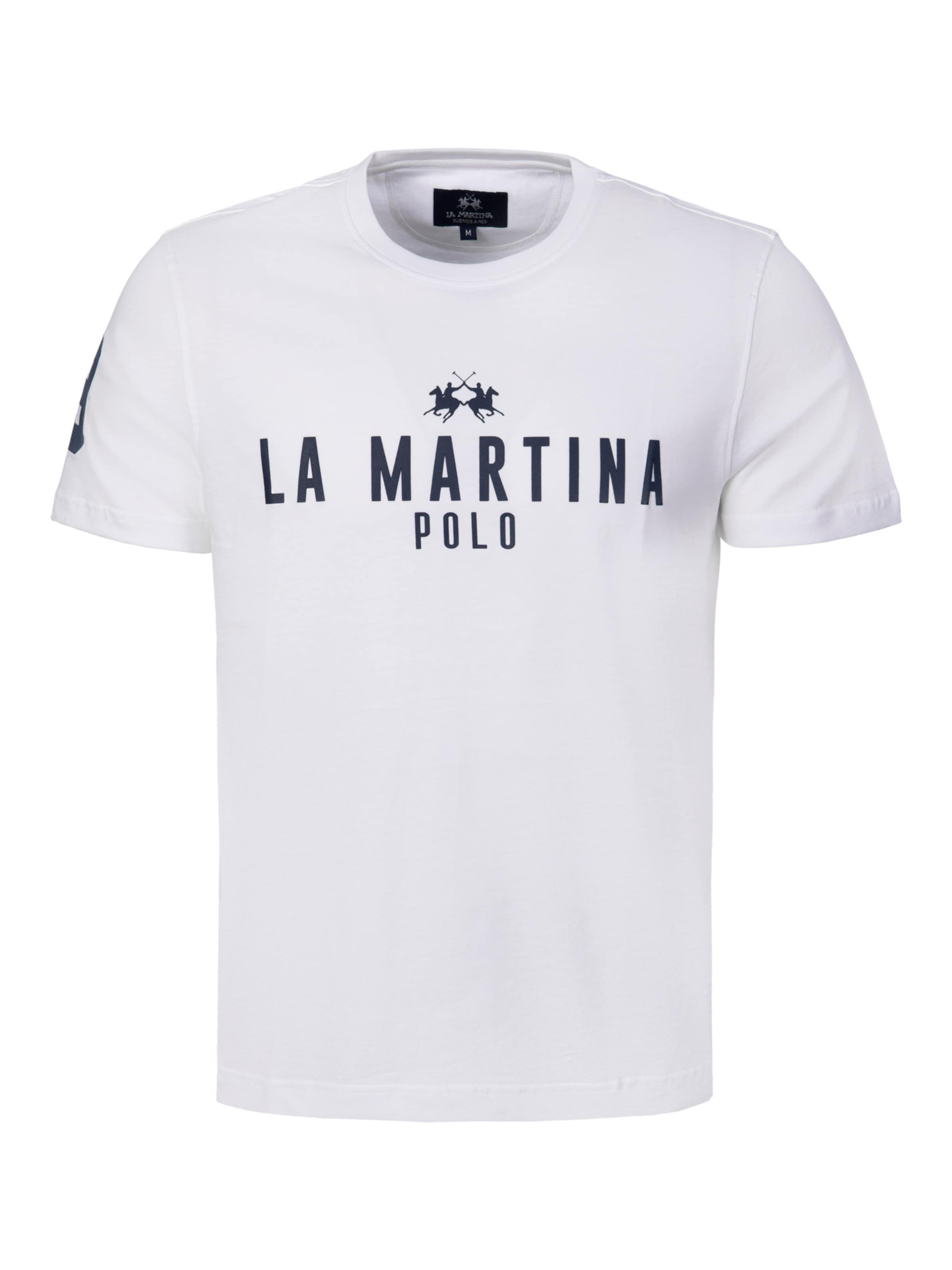 La Martina T-Shirt in Weiß: Vorderseite
