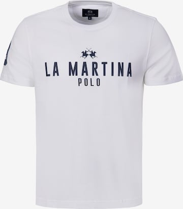 La Martina T-Shirt in Weiß: Vorderseite