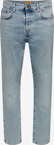Only & Sons Regular Farkut 'ONSYoke' värissä sininen: etupuoli