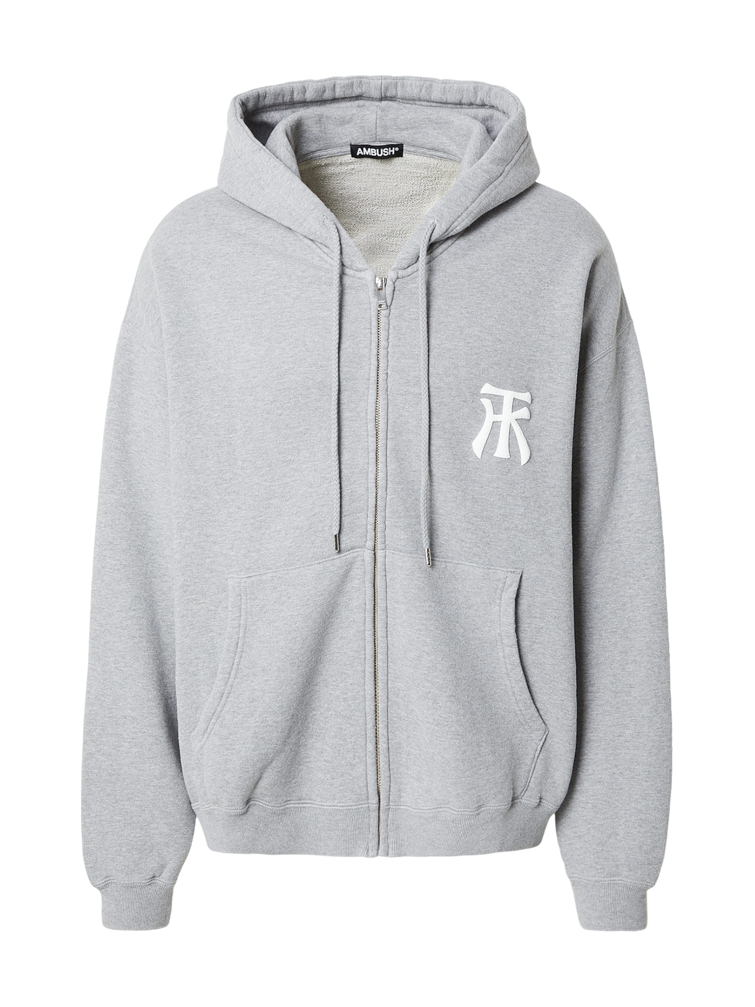 AMBUSH Bluza rozpinana w kolorze szary: przód