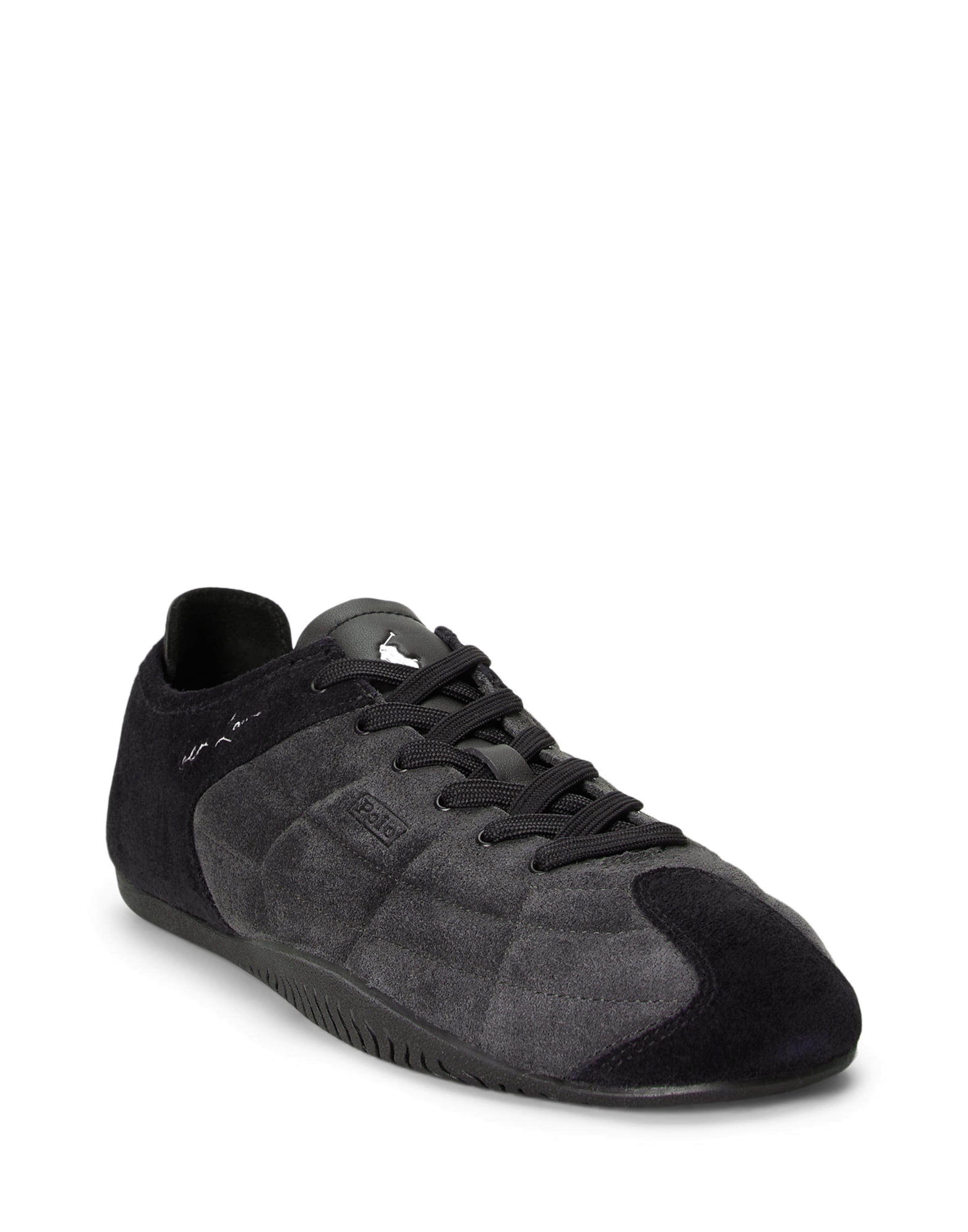 Baskets basses 'RACER' Polo Ralph Lauren en noir : devant