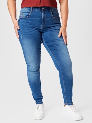 Noisy May Curve Skinny Jeans 'CALLIE' in Blue: front