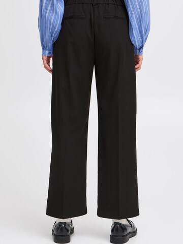 b.young Loosefit Chino ' BYDANTA WIDE LEG PANTS 2 CROPPED ' in Zwart