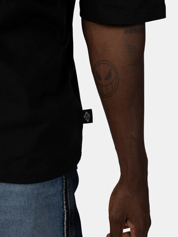 Crystal Paris Shirt 'Face' in Zwart