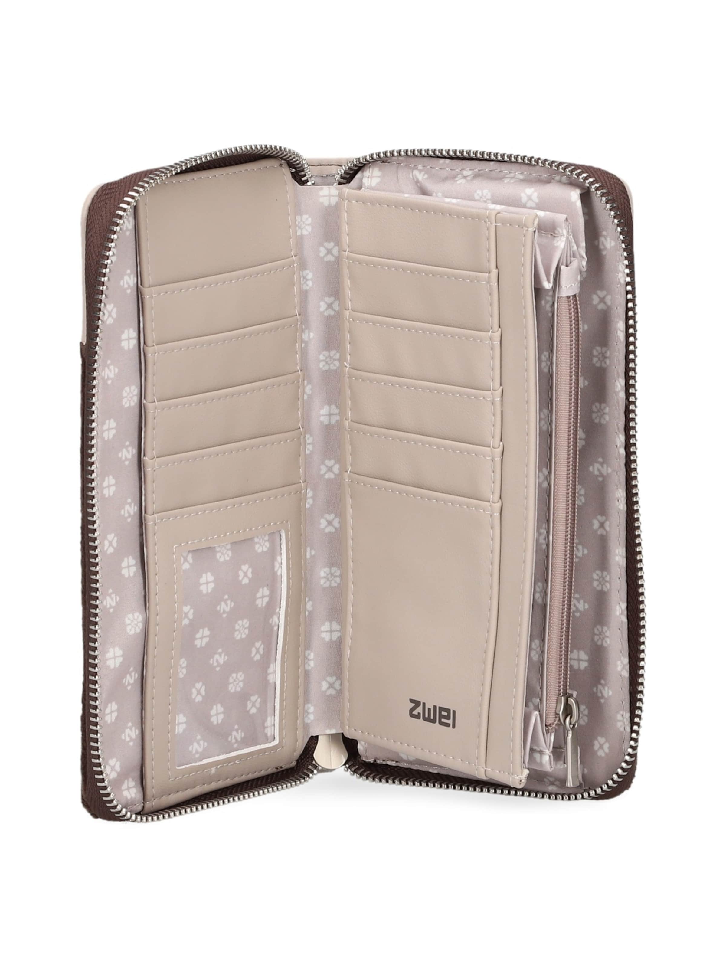 ZWEI Portemonnee 'EVA EV2' in Bruin