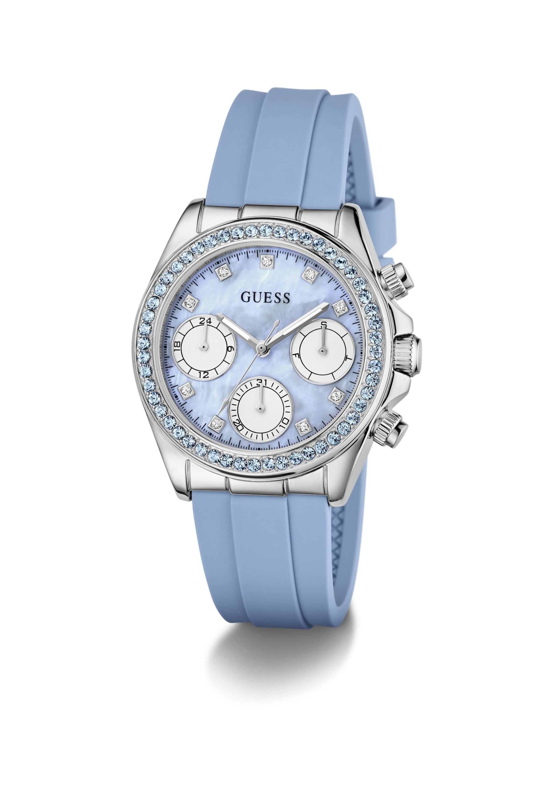 GUESS Analogt ur 'VICTORIA' i blå