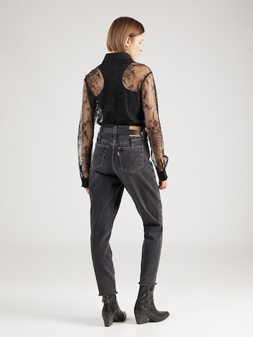 LEVI'S ® Zwężany krój Jeansy 'HW Mom Jean Altered' w kolorze czarny