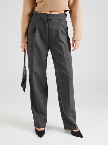 HUGO - regular Pantalón plisado 'Hasabo-1' en gris: frente