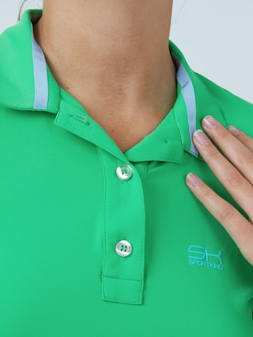 Maglia funzionale 'Long Sleeve Polo Shirt' di SPORTKIND in verde