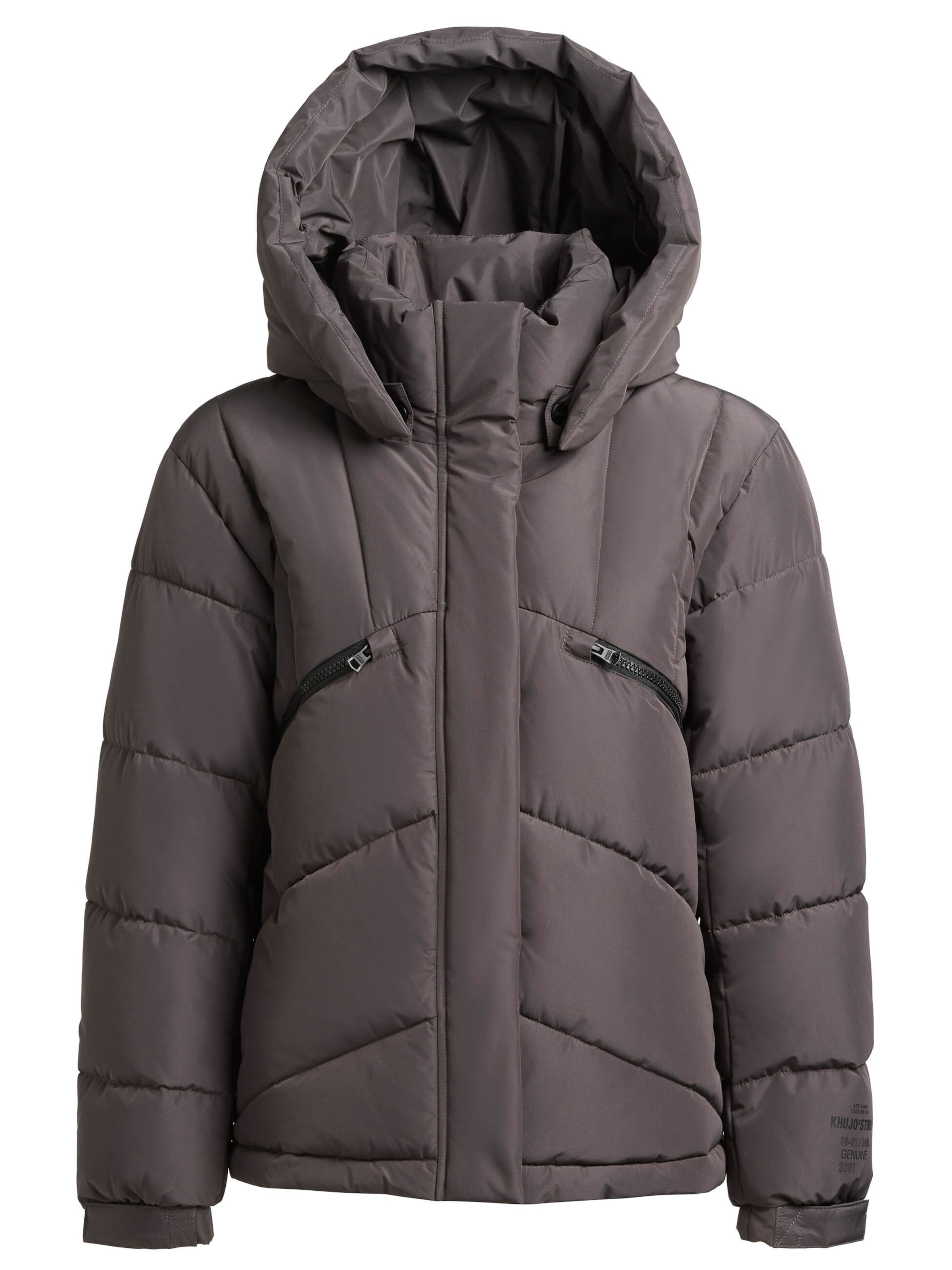 khujo Winterjas 'Evande' in Grijs: voorkant