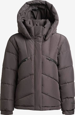 khujo Winterjacke 'Evande' in Grau: Vorderseite