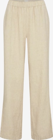 Levete Room Loosefit Housut 'Naja 7' värissä beige: etupuoli