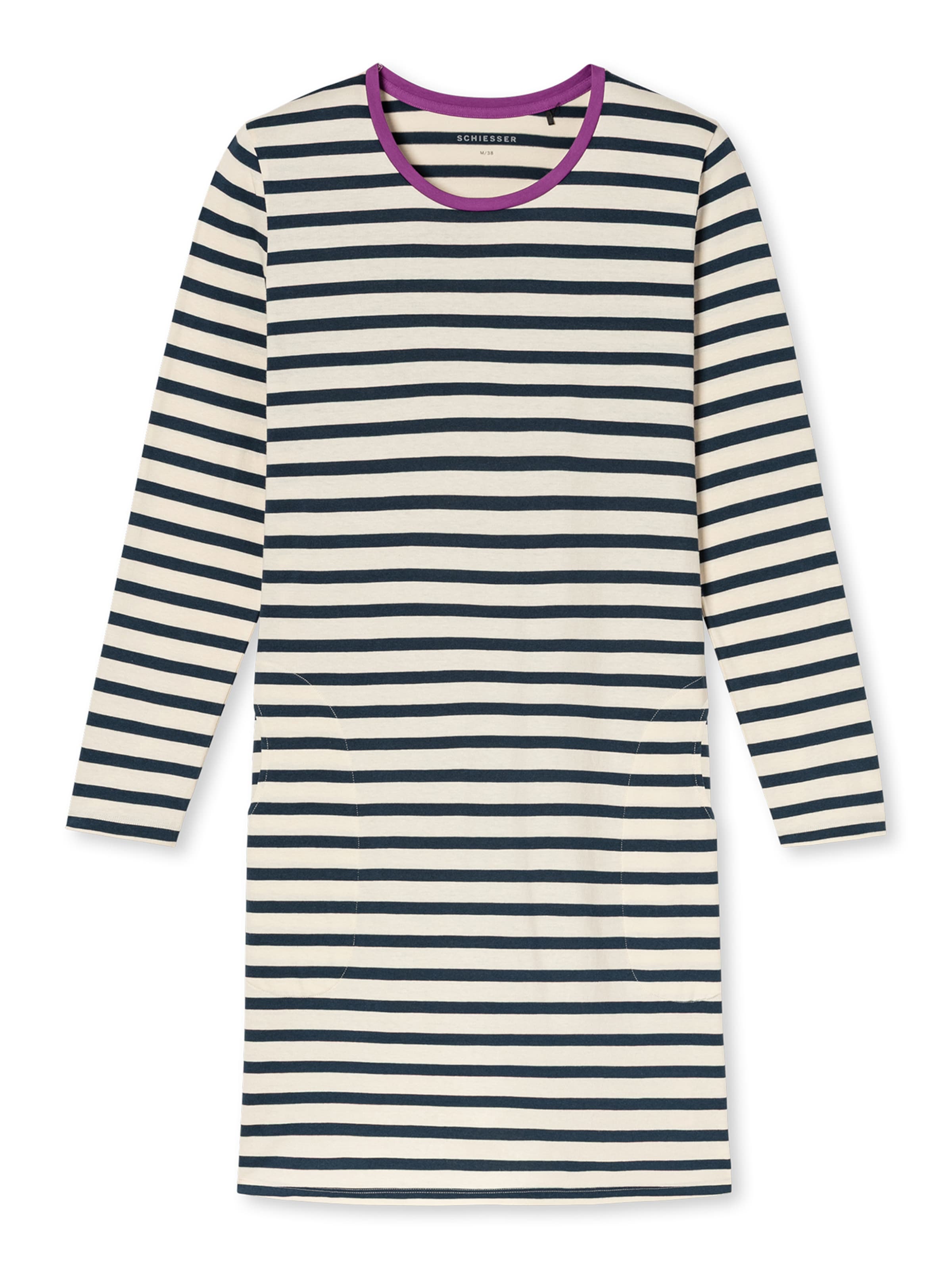 SCHIESSER Nightgown ' Casual Essentials ' in Blue: front