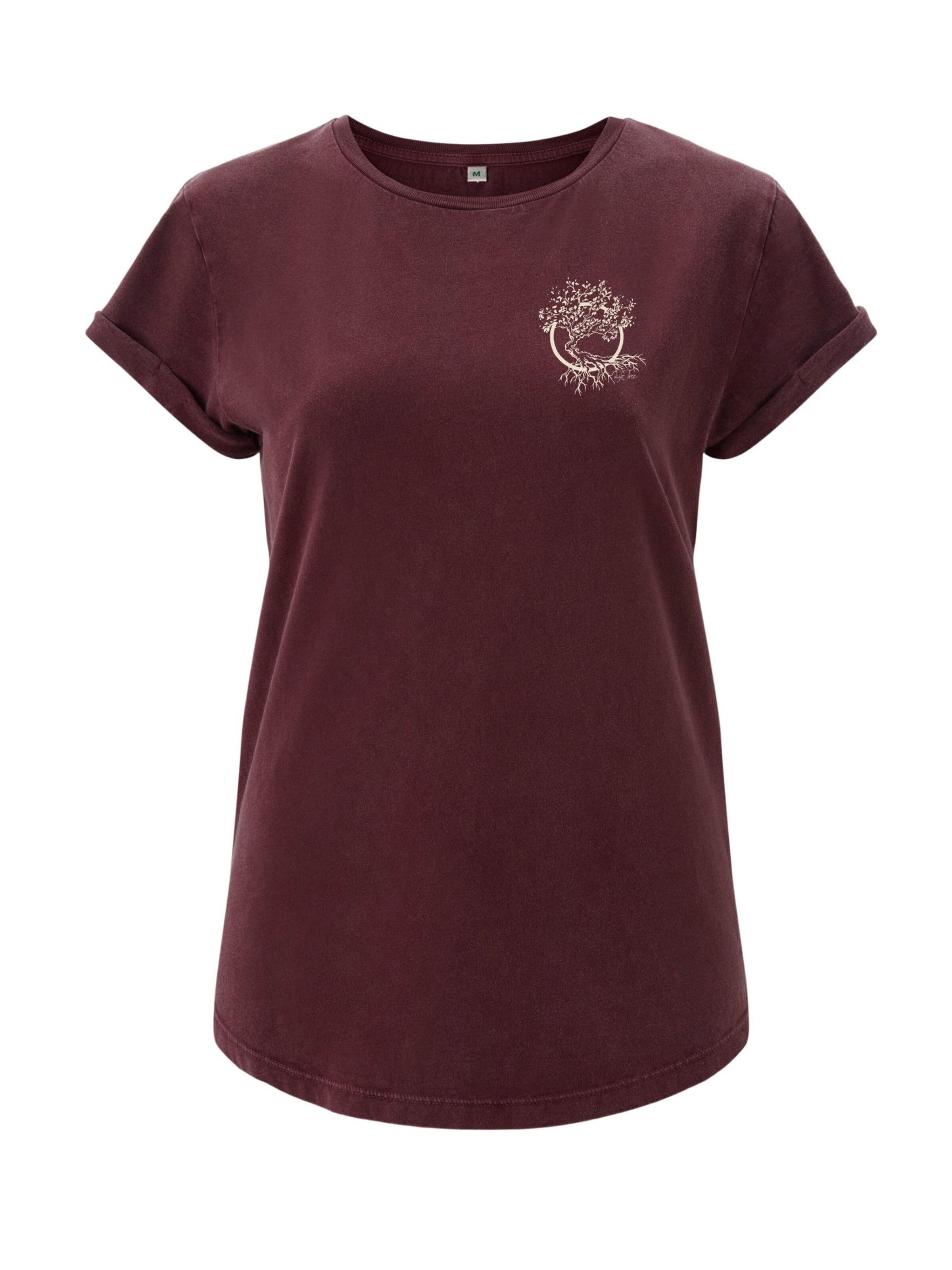 T-shirt Life-Tree en rouge : devant
