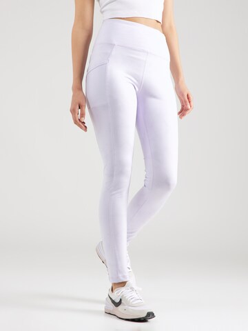 COLUMBIA Skinny Sports trousers 'Windgates' in Purple: front