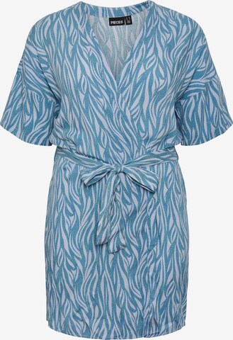 PIECES Curve Kimono 'Nya' in Blauw: voorkant