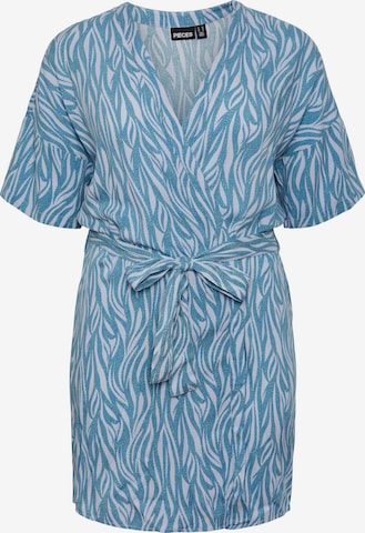 PIECES Curve Kimono 'Nya' | modra barva: sprednja stran