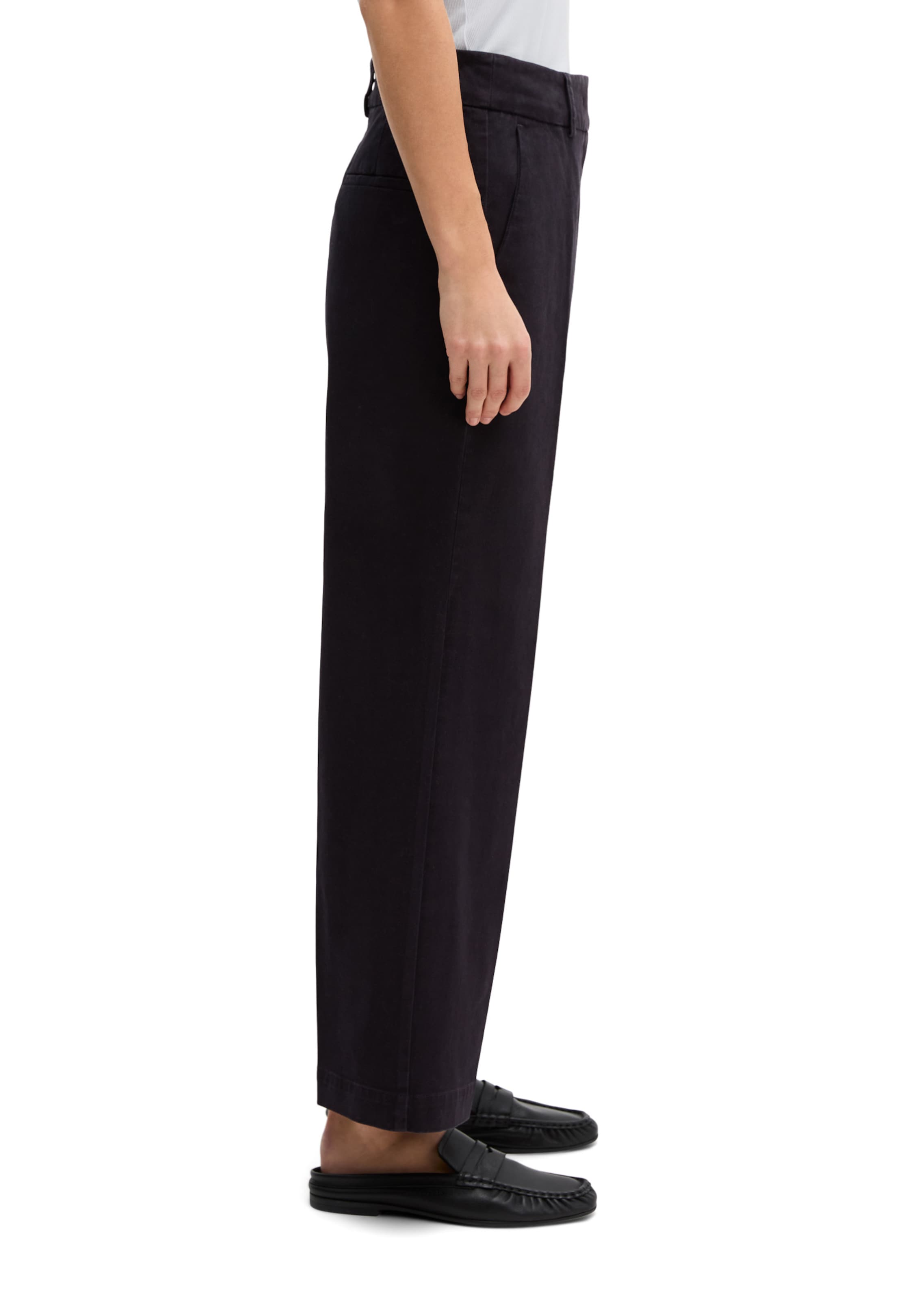 Marc O'Polo Wide Leg Hose 'Mea' in Blau