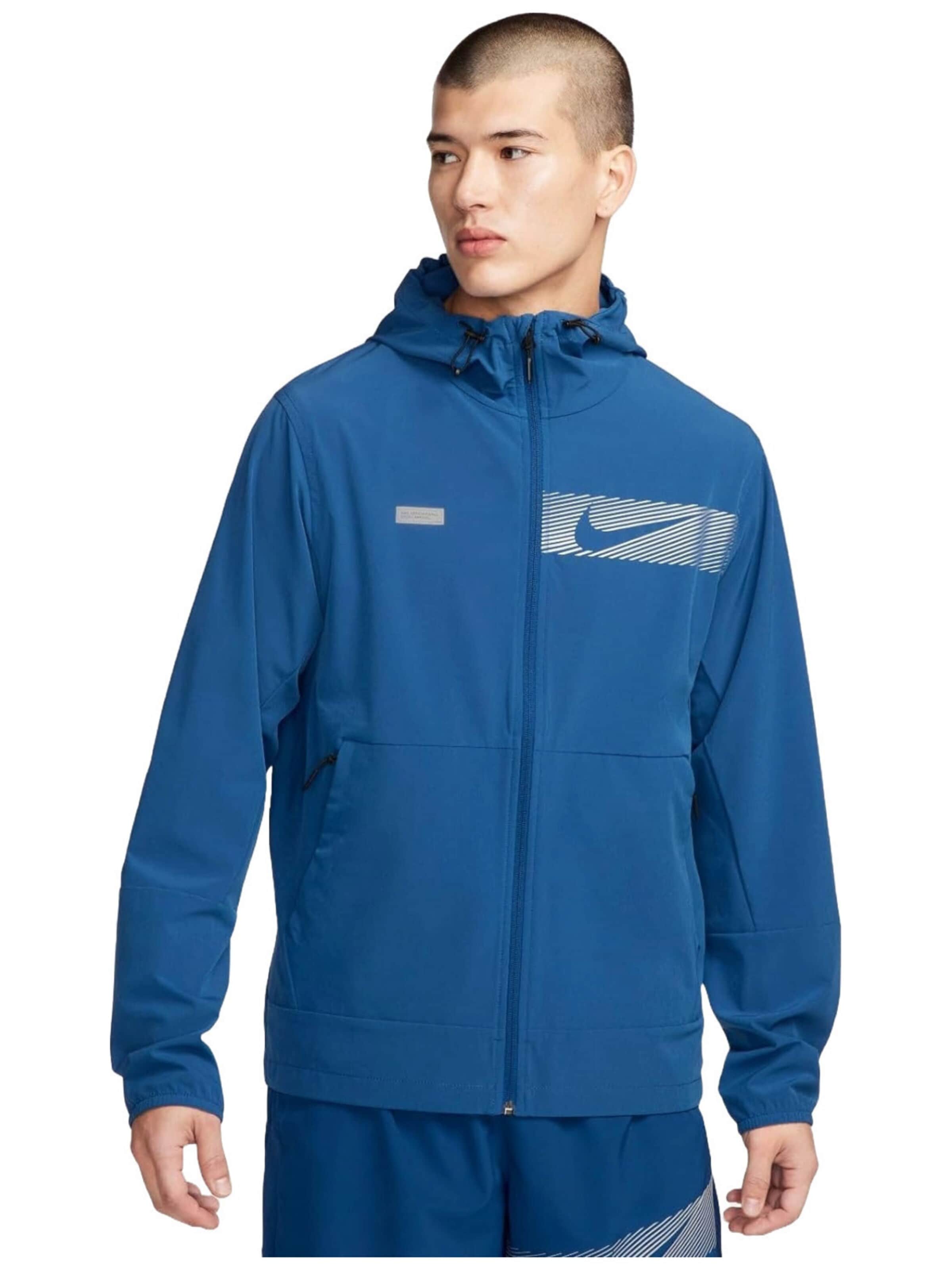 NIKE - Sudadera con cremallera 'Nike Unlimited' en azul: frente