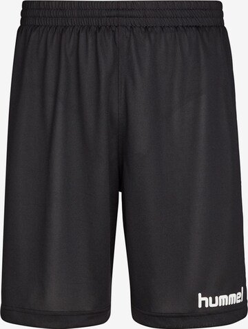 Hummel Regular Workout Pants in Black: front